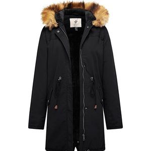 Women Black Winter Coat